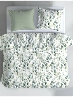 Bettwäsche-Set "Eukalyptus, Blätter" in Grün