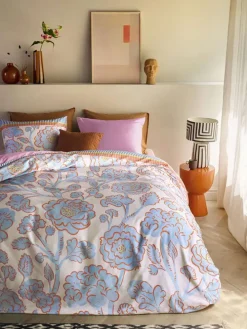 Bettwäsche-Set ''Jazmin'' in Weiß/ Rosa/ Hellblau