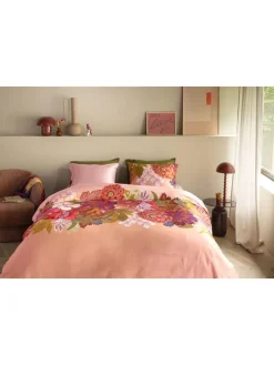 Bettwäsche-Set ''Livia'' in Apricot/ Bunt