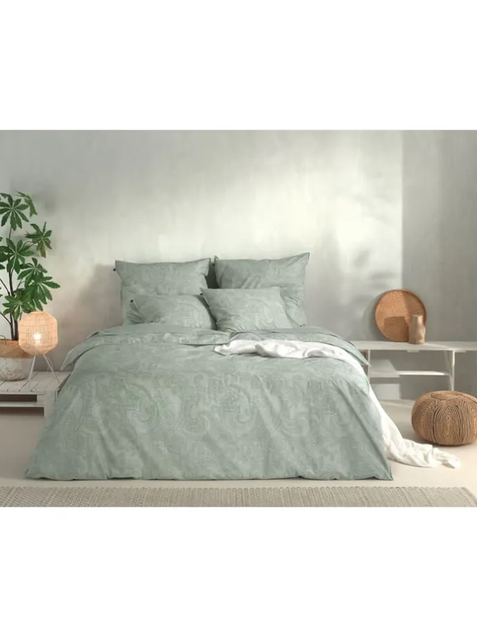 Bettwäsche-Set "Paisley di Lino" in Grün