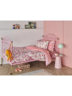 Bettwäsche-Set ''Ruby'' in Hellblau/ Rosa