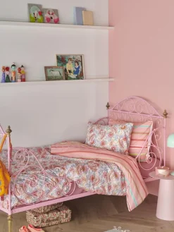 Bettwäsche-Set ''Ruby'' in Hellblau/ Rosa