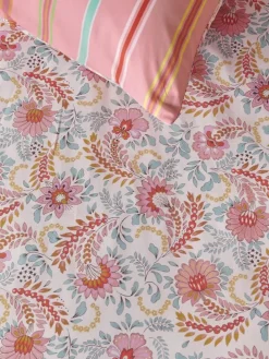 Bettwäsche-Set ''Ruby'' in Hellblau/ Rosa