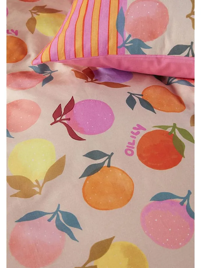 Bettwäsche-Set "Vitamin" in Creme/ Bunt