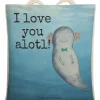 Beutel Axolotl Liebe Design mit Spruch in Weiß