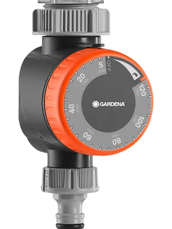 Bewässerungsuhr in Grau/ Orange