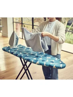 Bügelbrettbezug in Blau - (B)45 x (H)124 x (T)3 cm