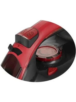 Bügeleisen in Rot/ Schwarz