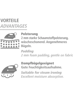 Bügeltischbezug in Silber - (L)140 x (B)48 cm