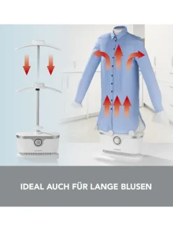 Bügler für Hemden & Blusen in Weiß/Silber