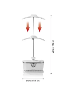 Bügler für Hemden & Blusen in Weiß/Silber