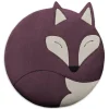 Bio-Körnerkissen für Bauch und Rücken "Fuchs Luca" in Lila - (B)25 x (H)25 cm