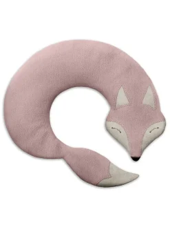 Bio-Körnerkissen "Fuchs Noah" in Rosa - (L)50 x (B)4 x (H)10 cm