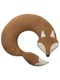 Bio-Körnerkissen "Fuchs Noah" in Hellbraun - (L)50 x (B)4 x (H)10 cm