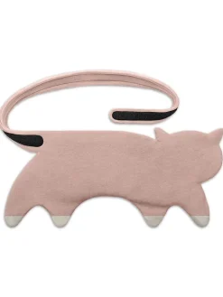 Bio-Körnerkissen "Katze Coco" in Rosa - (L)40 x (B)4 x (H)14 cm