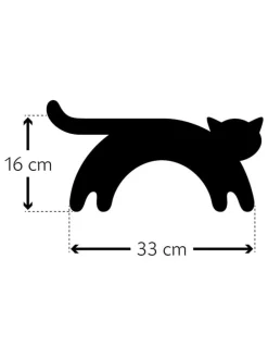 Bio-Körnerkissen "Katze Minina" in Rot - (L)47 x (B)4 x (H)10 cm