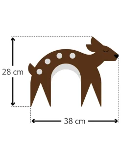 Bio-Wärmekissen "Rehkitz Flora" in Rosa - (L)40 x (B)4 x (H)10 cm