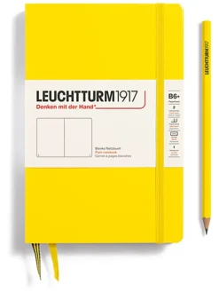 Blanko Notizbuch in Gelb - B6+