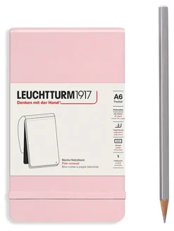 Blanko Notizbuch in Rosa - A6