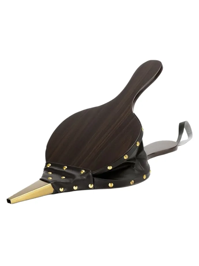 Blasebalg in Braun/ Gold - (B)17,5 x (H)40 cm