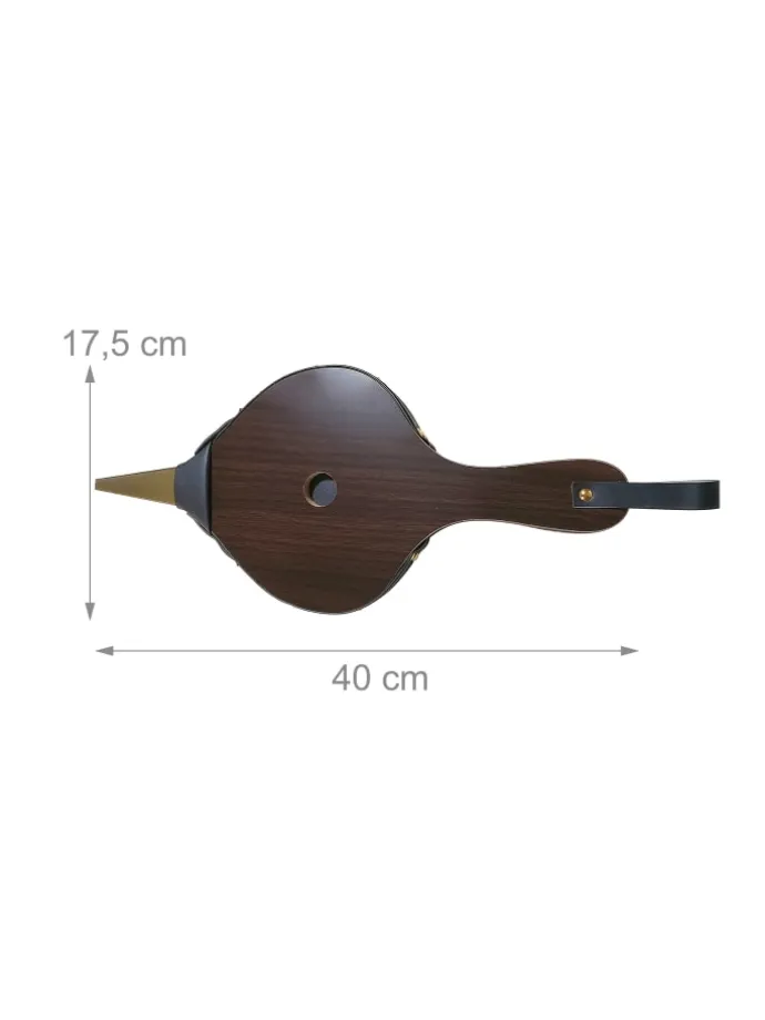 Blasebalg in Braun/ Gold - (B)17,5 x (H)40 cm