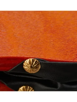 Blasebalg in Braun/ Schwarz