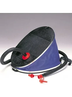 Blasebalg-Fußpumpe "Giant" in Schwarz/ Blau