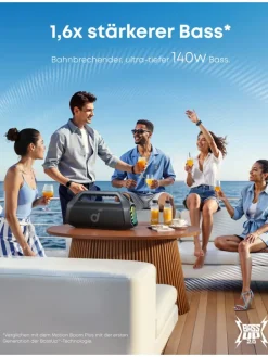 Bluetooth Lautsprecher Boom 2 Pro in schwarz