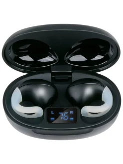 Bluetooth-Clip-on-Kopfhörer in Schwarz