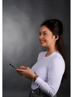 Bluetooth-Clip-on-Kopfhörer in Schwarz