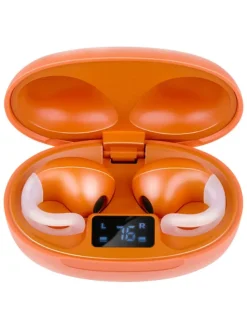 Bluetooth-Clip-on-Kopfhörer in Orange