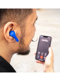 Bluetooth-In-Ear-Kopfhörer in Blau