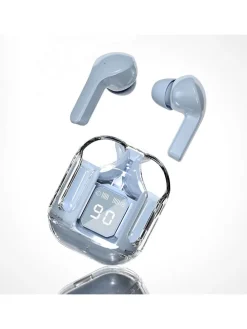 Bluetooth-In-Ear-Kopfhörer in Hellblau