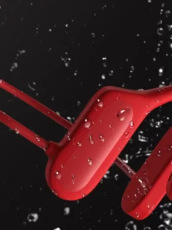 Bluetooth-Knochenschall-Kopfhörer in Rot