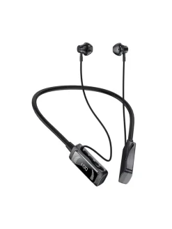 Bluetooth-Kopfhörer mit Nackenbügel in Schwarz