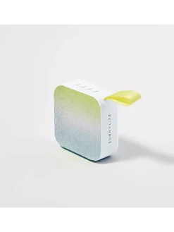 Bluetooth-Lautsprecher "Ocean Ombre" in Grün/ Hellblau - (B)6 x (H)3 x (T)6 cm