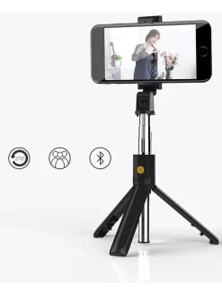 Bluetooth-Mini-Selfiestick in Schwarz