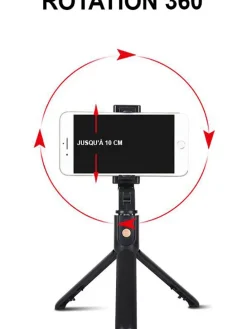 Bluetooth-Mini-Selfiestick in Schwarz