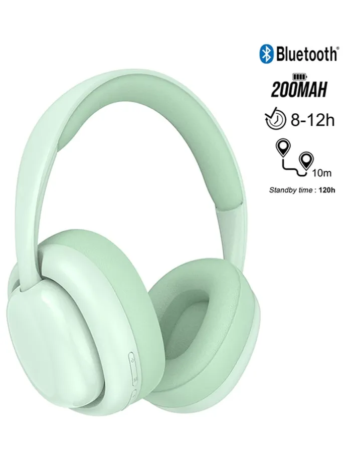 Bluetooth-On-Ear-Kopfhörer in Grün