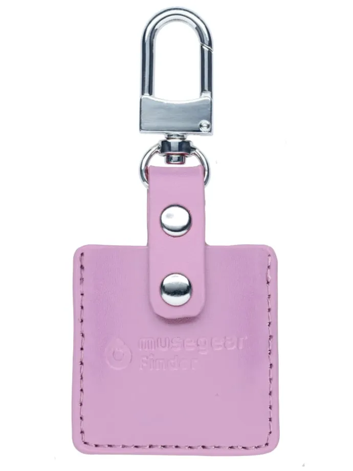 Bluetooth-Schlüsselfinder "Finder 2" in rosa Ledertasche