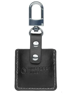 Bluetooth-Schlüsselfinder "Finder 2" in schwarzer Ledertasche