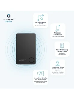 Bluetooth-Schlüsselfinder "Finder flat" in schwarz