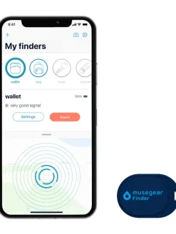 Bluetooth-Schlüsselfinder "Finder mini" in dunkelblau - 3er Pack