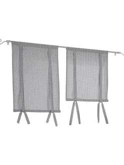 Bändchenrollo in Grau