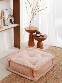 Bodenkissen "Biskuvi" in Rosa - (B)55 x (H)16 x (T)55 cm