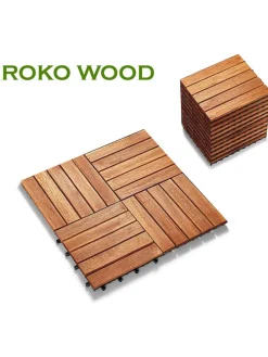 Bodenplatte in Natur - (L)30 x (B)30 cm