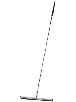 Bodenwischer "Lavea" in Silber/ Schwarz - (H)112 cm