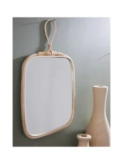 Boho-Spiegel in beige