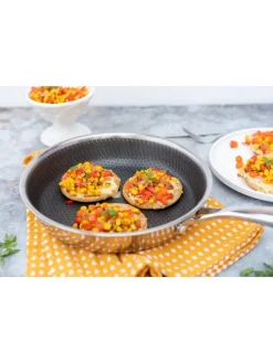 Bratpfanne, Edelstahl Hestia in Schwarz / Silber