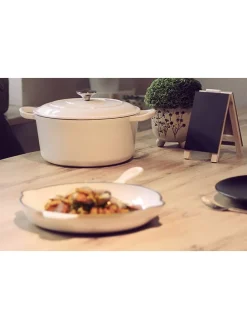 Bratpfanne in Creme - Ø 26,5 cm